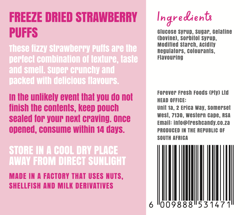 Freeze Dried Strawberry Puffs