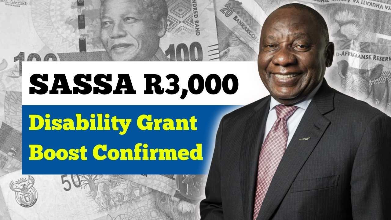 SASSA R3,000 Disability Grant Boost Confirmed – See If You’re Eligible This Month
